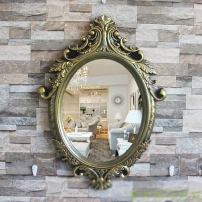 D65 Black Gold Bathroom Toilet Vanity Wall Makeup Mirror Front Waterproof Y    163202911179
